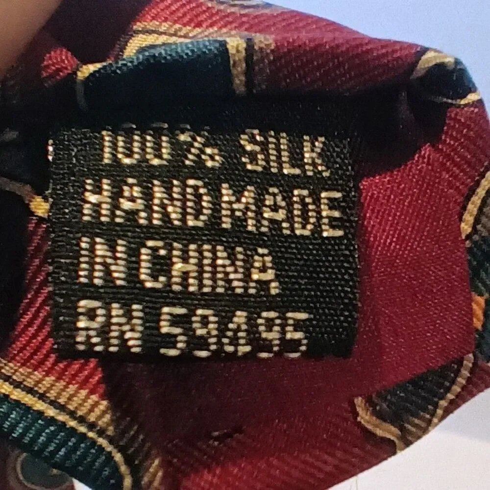 Vintage Isaco Chili Pepper Silk Neck Tie-Handmade-Novelty Print-Fathers Day